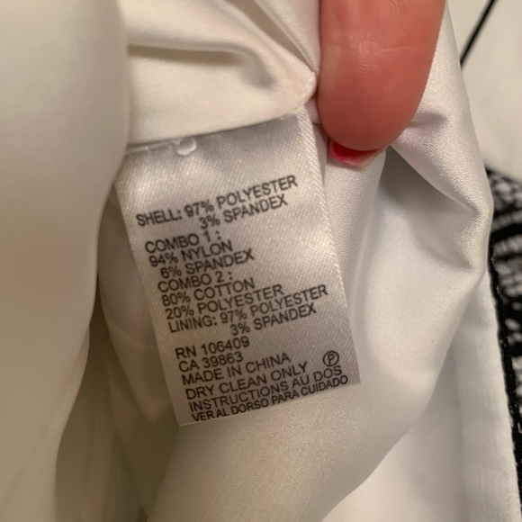 Black & White Catherine Maladrino Lace Blouse | Size 0 - Picture 5 of 9